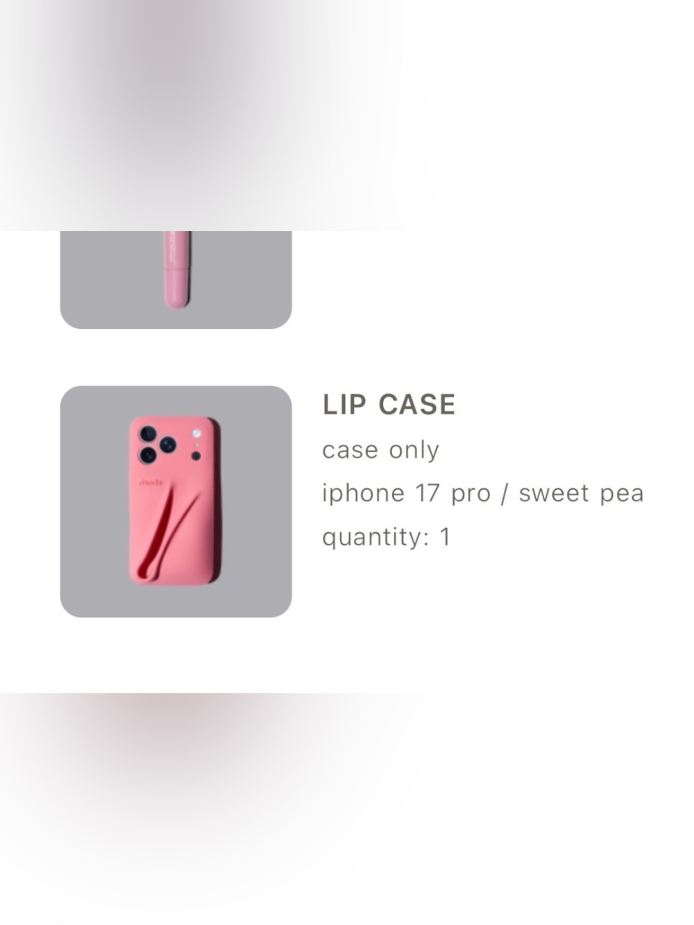 RHODE Sweet Pea iPhone 17 Pro case/ IPhone case - Picture 2 of 5